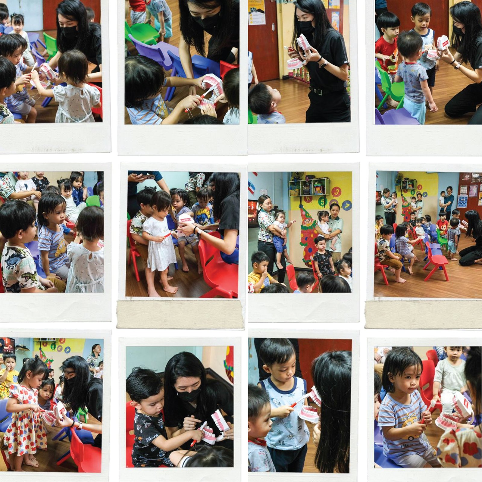 Children dental education at Taska Ria